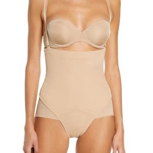 New Women's HONEYLOVE Beige SuperPower Brief Size XL With Straps